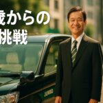 50代からタクシードライバーへ転職した男性ドライバーが笑顔
